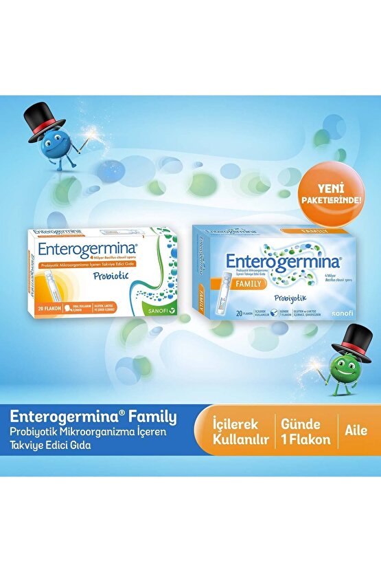 Enterogermina Family 5 ml x 20 Flakon 2 Adet
