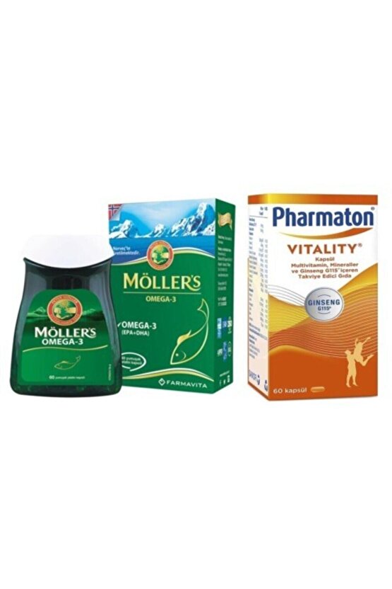 Möllers Omega 3 60 Kapsül Ve Pharmaton 60 Kapsül