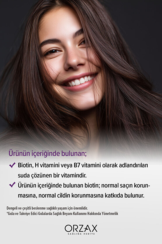 Biotin 5000 Mcg 60 Kapsül