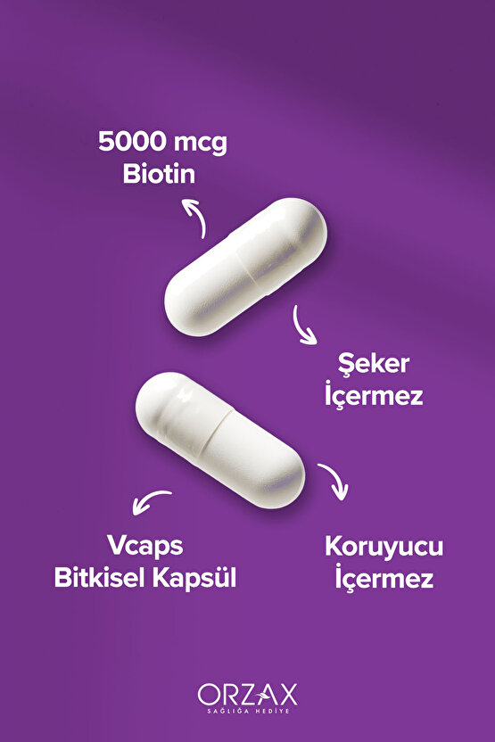 Biotin 5000 Mcg 60 Kapsül