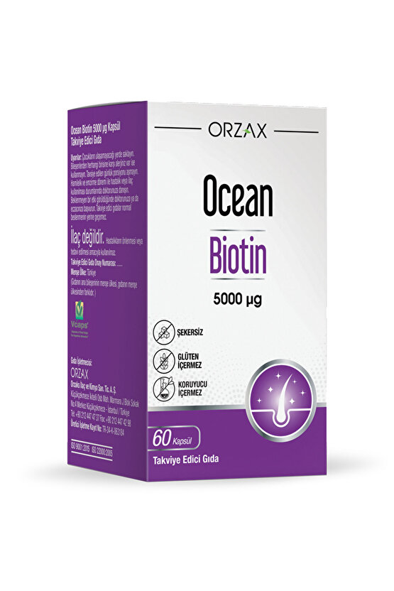 Biotin 5000 Mcg 60 Kapsül