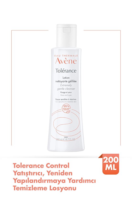 Tolerance Lotion Hassas Ciltler için Yatıştırıcı Temizleme Losyonu 200 ml