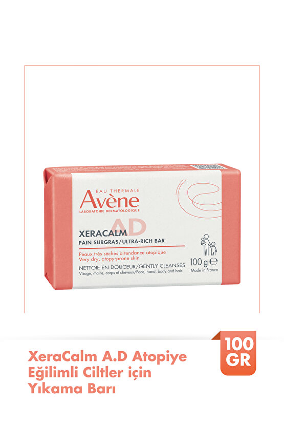 XeraCalm A.D Atopiye Eğilimli Ciltler İçin Yıkama Barı 100 gr
