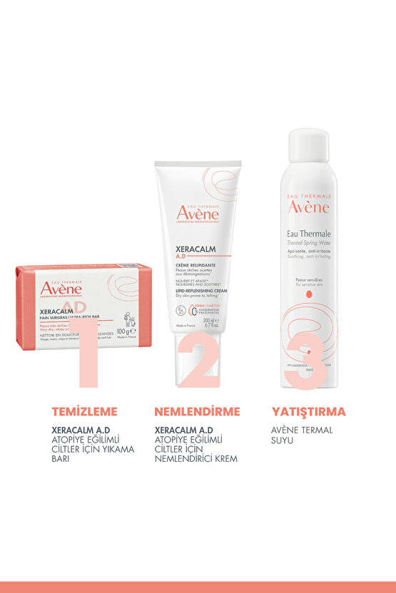 XeraCalm A.D Atopiye Eğilimli Ciltler İçin Yıkama Barı 100 gr