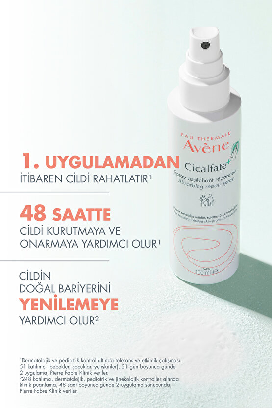 Cicalfate+ Hassas Ciltler İçin Kurutucu, Yatıştırıcı ve Onarıcı Bakım Spreyi 100 ml