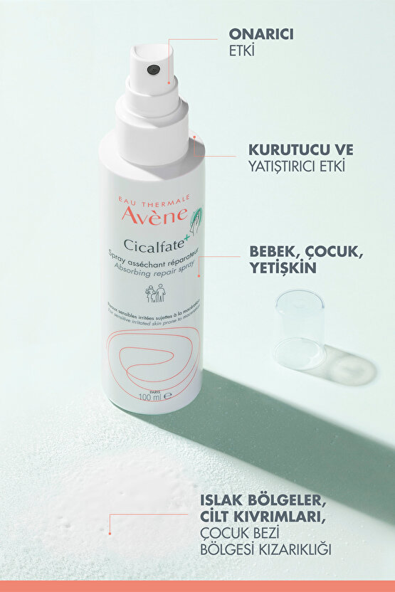 Cicalfate+ Hassas Ciltler İçin Kurutucu, Yatıştırıcı ve Onarıcı Bakım Spreyi 100 ml