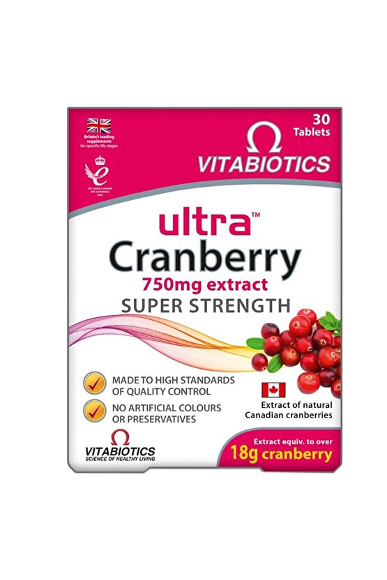 - Ultra Cranberry 750Mg - 30 Tablet