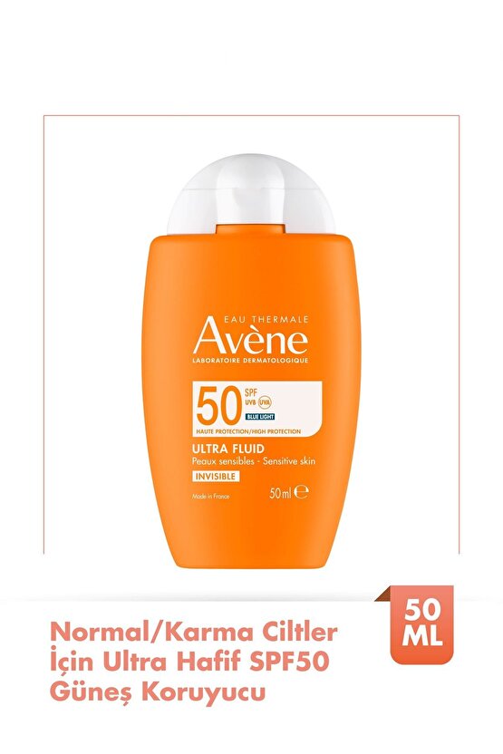 Ultra Fluid Invisible SPF50 Normal ve Karma Ciltler İçin Güneş Kremi 50 ml
