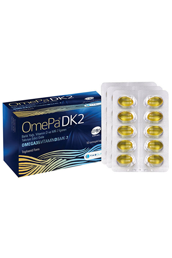 Omepa DK2 Omega 3 - Vitamin D - Menaq7 50 Yumuşak Kapsül