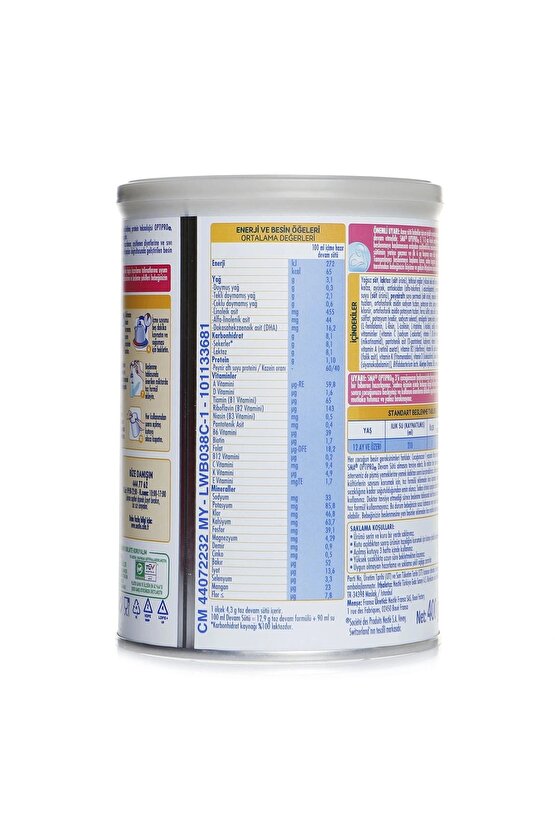 Optipro Probiyotik 3 Bebek Devam Sütü 1-3 Yaş 400gr