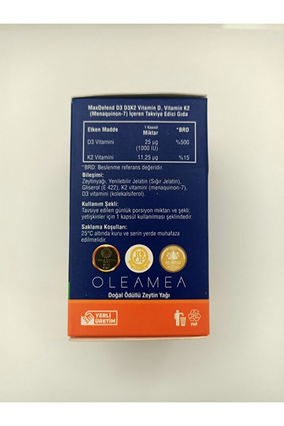 MAXDEFEND D3 K2 90 CAP.