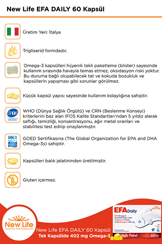 Efa Daily 60 Kapsül