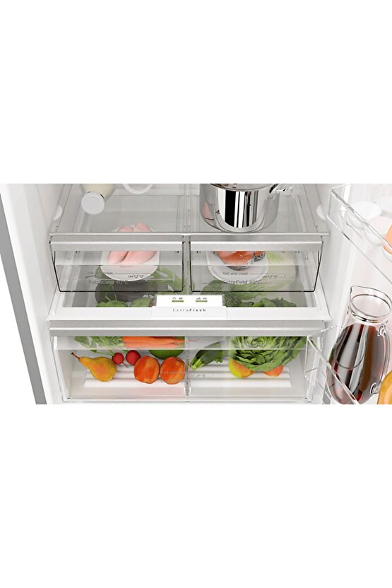 BD3076IECN E Enerji Sınıfı 578 Lt Alttan Derin Donduruculu NoFrost Buzdolabı Inox