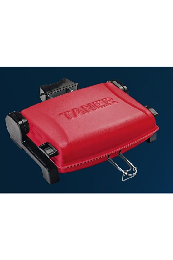 Kebapçı Elektrikli Izgara Mangal Barbekü Çift Telli Büyük Boy Kırmızı Tnrız1705