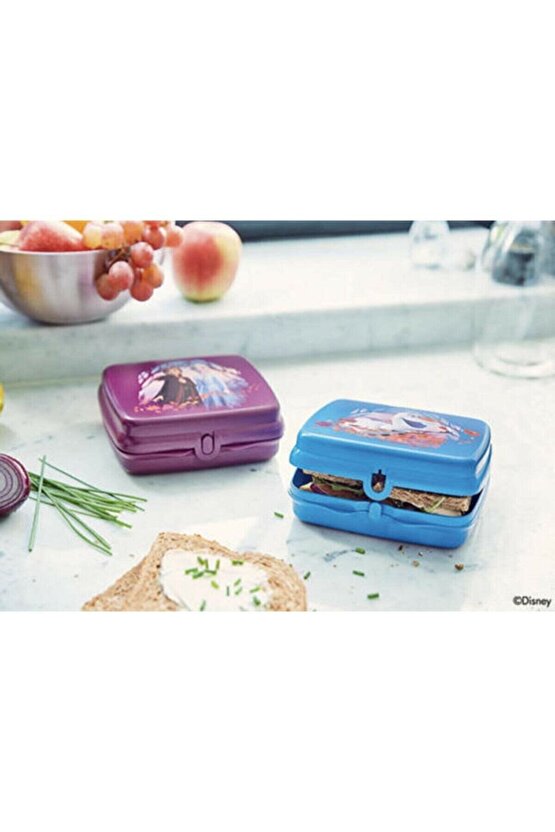 Elsa Karlar Ülkesi Kurabiye Kutusu Ve Sandviç Kutusu 3 Lü Set