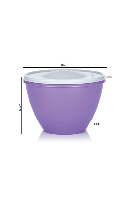 Uzun Kap 1.9 Lt Mor Hazırlama Saklama Kabı Hsgl