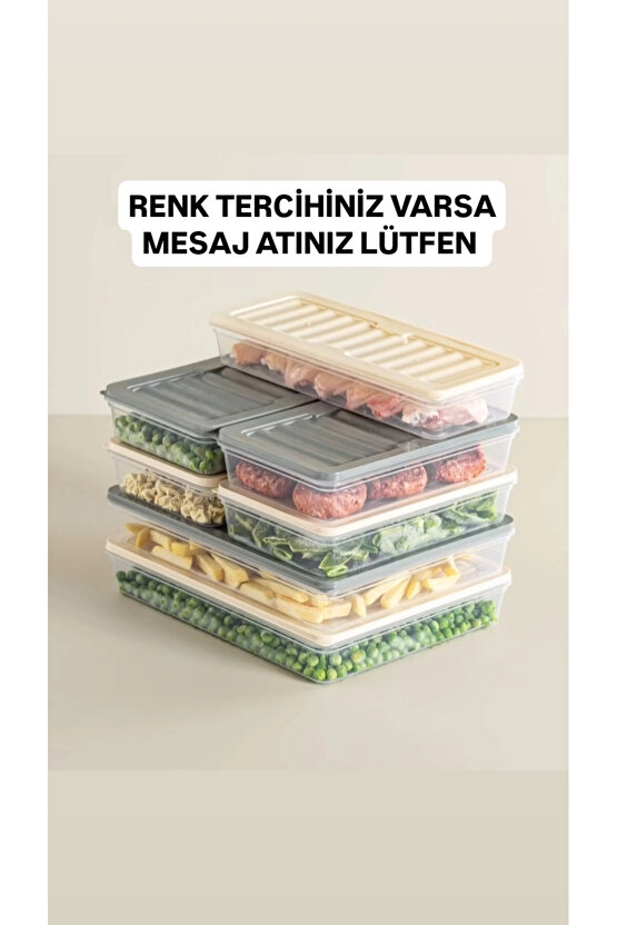 Yatay buzdolabı difriz düzenleyici saklama kabı mikrodalga kabı