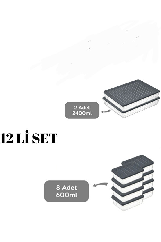 Yatay buzdolabı difriz düzenleyici saklama kabı mikrodalga kabı