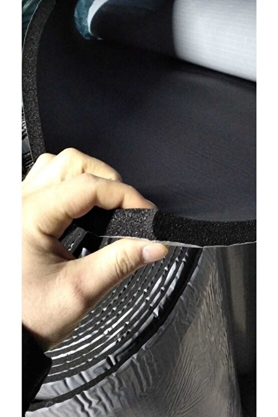 Türkeli 6mm 100cmx100cm Yapışkanlı Oto Karavan Ev Ses Akustik Kauçuk Yalıtım