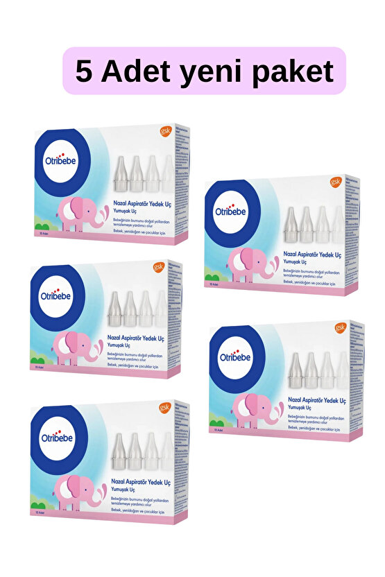 Nazal Burun Aspiratörü Yedek Uç 10lu içerik 5 Kutu