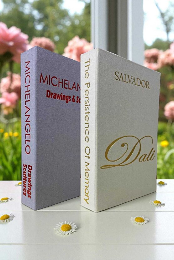 2’li Kumaş Kaplı Kitap Görünümlü Dekoratif Kutu | Hediye & Takı Kutusu