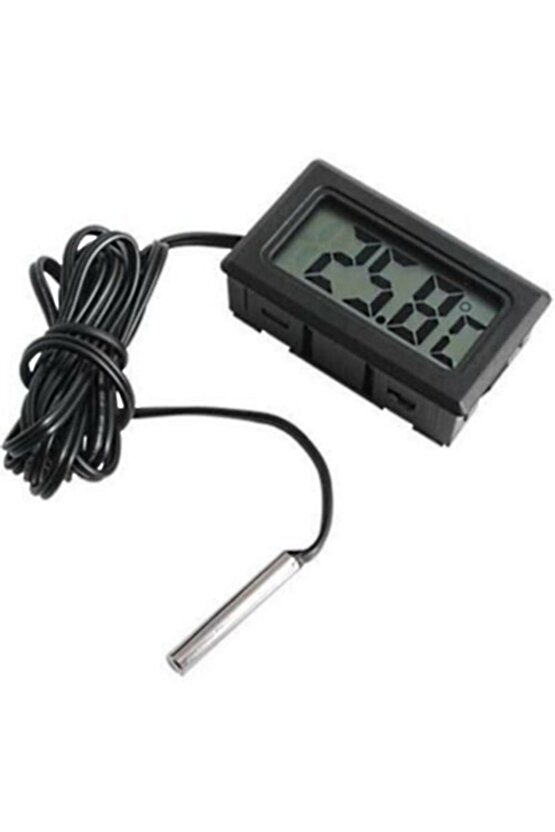 Dijital Ekran Metal Problu Sıcaklık Ölçer Kuluçka Termometre