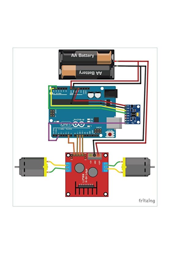 Ile Dengede Duran Robot Yapılmış (KURULU) Self Balancing Robot