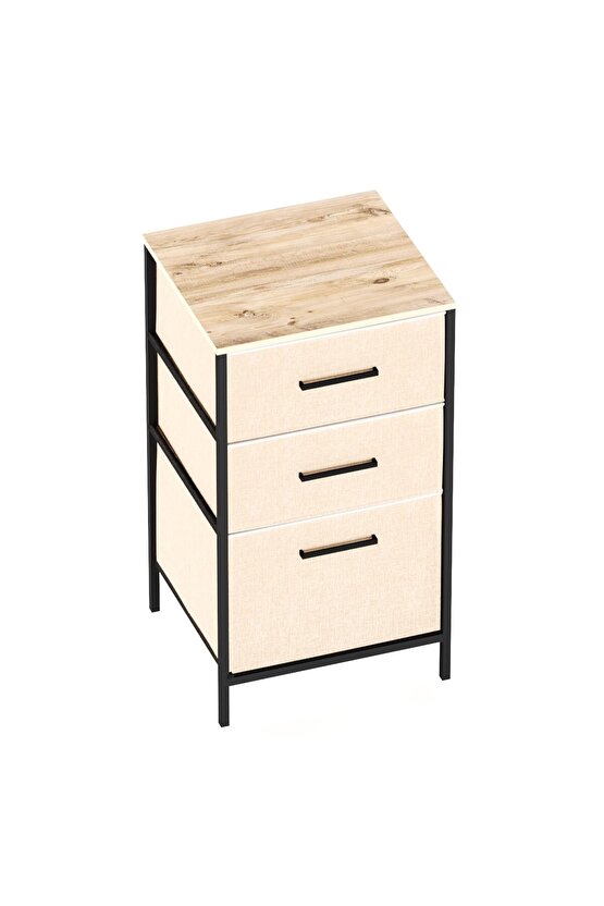 Çocuk 3 Çekmeceli Orta Boy Komodin Sehpa