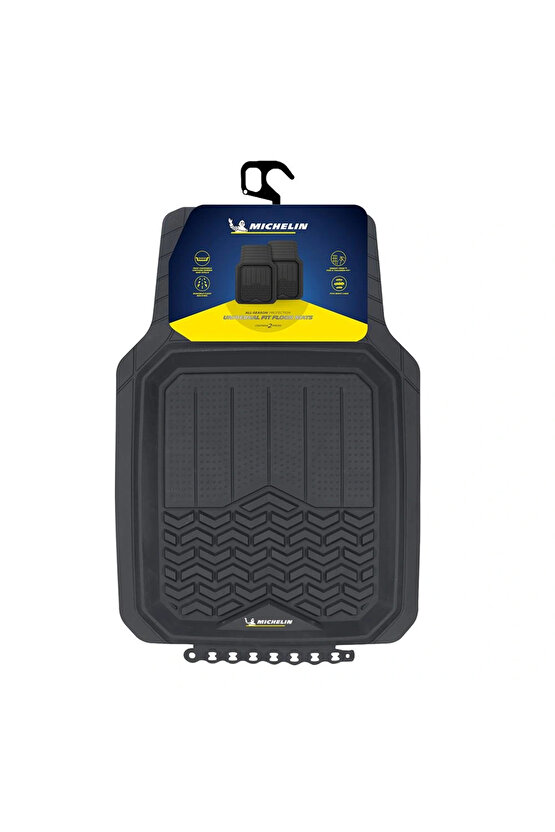 MC34594 Tüm Araçlara Uyumlu 2 Parça Üniversal 3D Havuzlu Oto Paspas