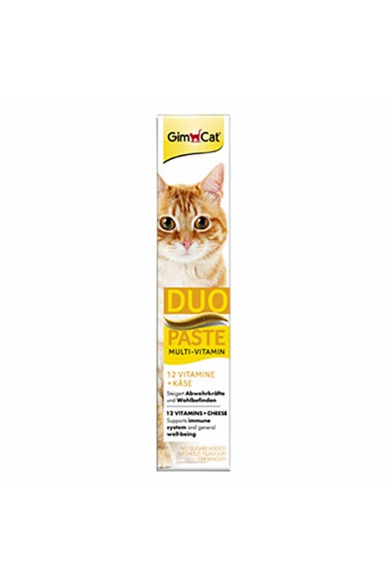 Multivitamin Duo Paste Peynirli Kedi Macunu 50gr