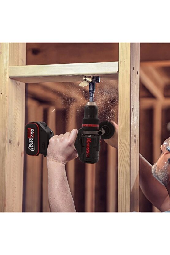 Kress Kuc35.91 20volt Kömürsüz Profesyonel Şarjlı Darbeli Matkap (AKÜ DAHİL DEĞİLDİR)