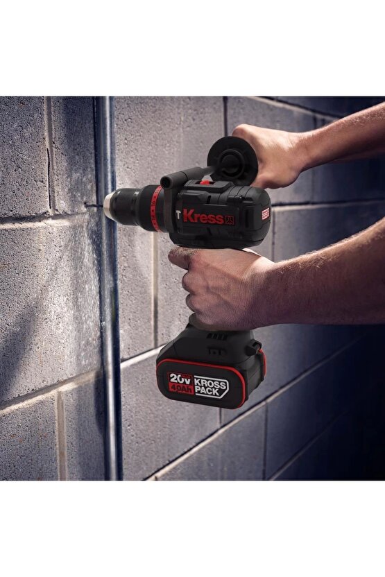 Kress Kuc35.91 20volt Kömürsüz Profesyonel Şarjlı Darbeli Matkap (AKÜ DAHİL DEĞİLDİR)