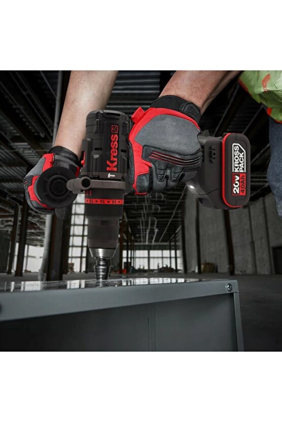 Kress Kuc35.91 20volt Kömürsüz Profesyonel Şarjlı Darbeli Matkap (AKÜ DAHİL DEĞİLDİR)