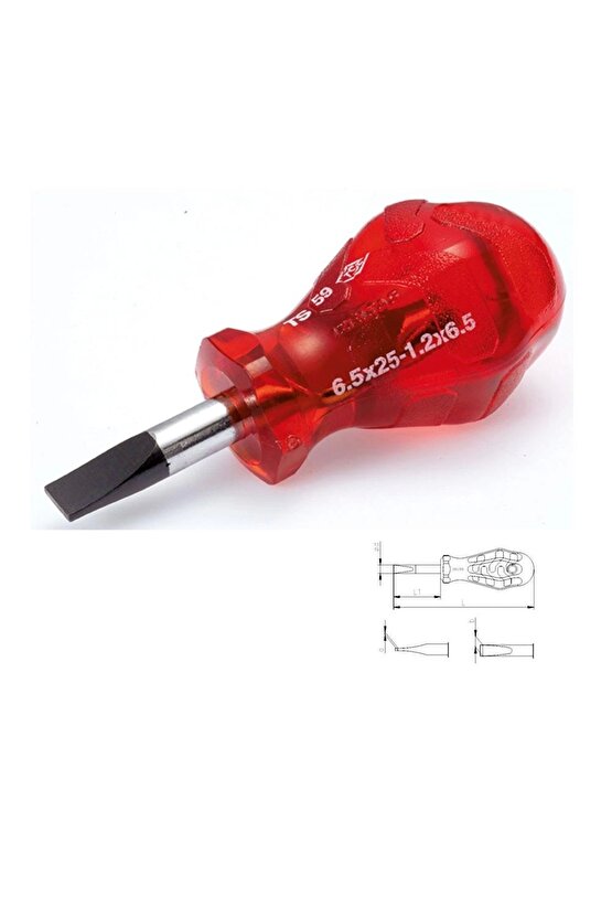 4110 Kraft Topaç Düz Tornavida 5,5X40