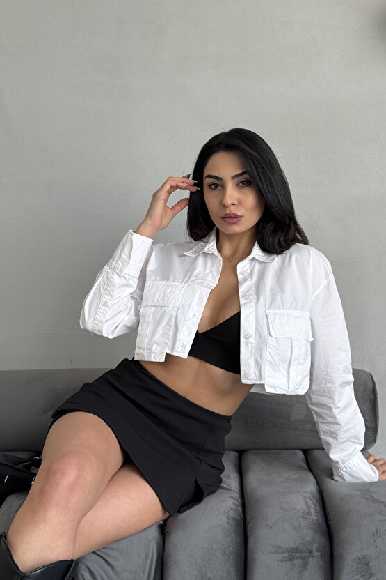 2li Yırtmaçlı Mini Şort Etek