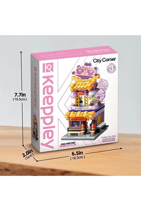 Mikro Blok Yelpaze Dükkanı 294 Parça - Lego Setleri - Keeppley Mini Lego - Dükkan Lego - Keeppley Le