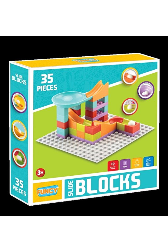 Creative Blok 35 Parça - Slide Blocks 35 Parça - Lego Oyuncakları - Yaratıcı Top Oyunu - Creative Le