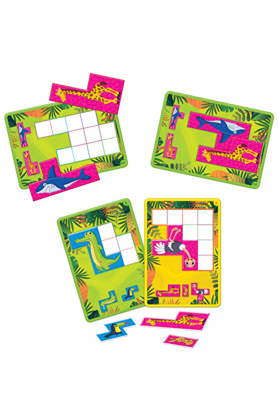 Fitable Hayvan Oyunu - Eşleştirme Aktivite Oyunu - Şekil Tamamlama Oyunu - Akıl Oyunu Zeka Oyunu - H