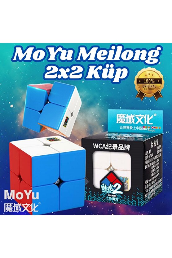 Orijinal Moyu Meilong 2x2 Küp - Moyu Speed Cube - Moyu 2x2 Zeka Küpü - Zeka Küpü - Rubik Küp