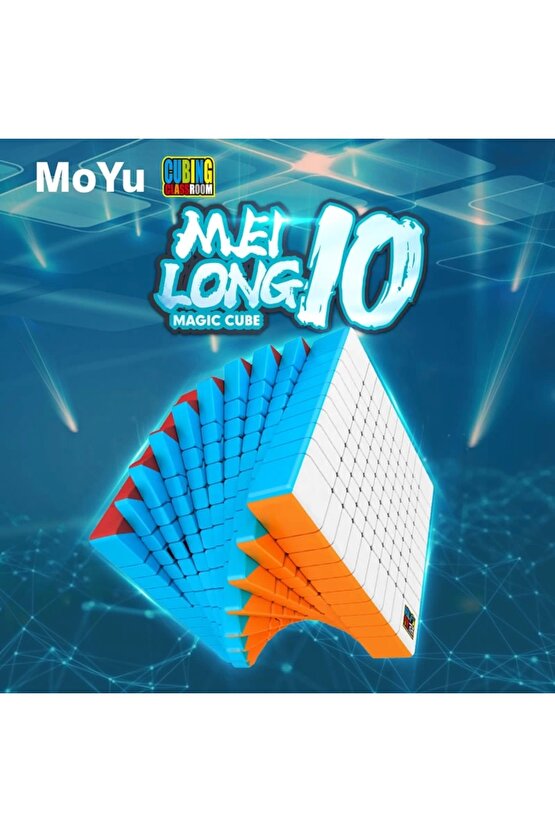 Orijinal Moyu Meilong 10x10 Küp - Moyu Speed Cube - Moyu 10x10 Zeka Küpü - Zeka Küpü - Rubik Küp