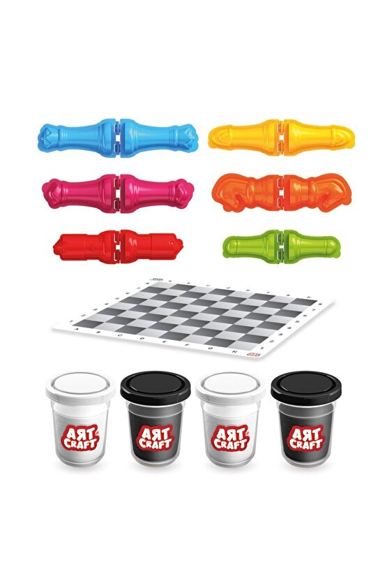 Satranç Hamur Seti - Oyun Hamuru Seti - Hamur Setleri - Hamur Kalıpları