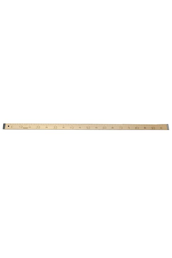 Ahşap Manifatura Cetveli Demirli 1 Metre (100cm)