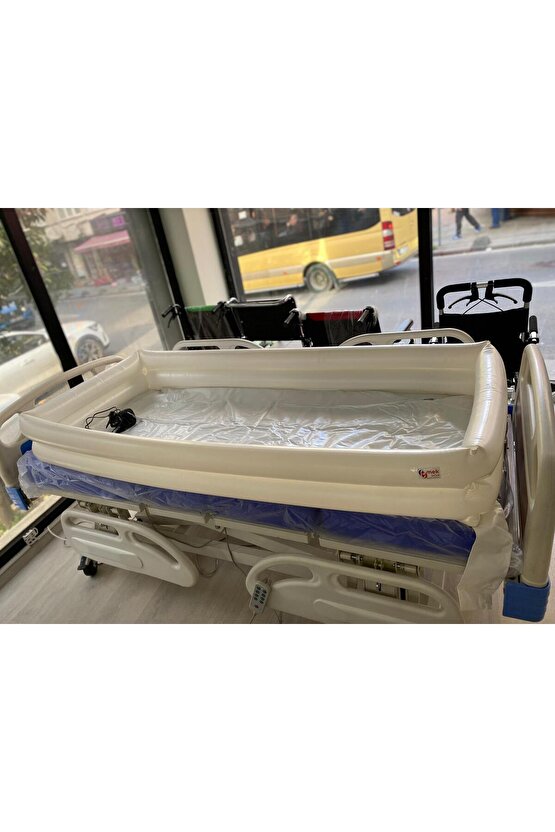 İstediğiniz Zaman Motorla Şişirip Hasta Karyolasının Üzerinde Kullanabileceğiniz Hasta Yıkama Havuzu