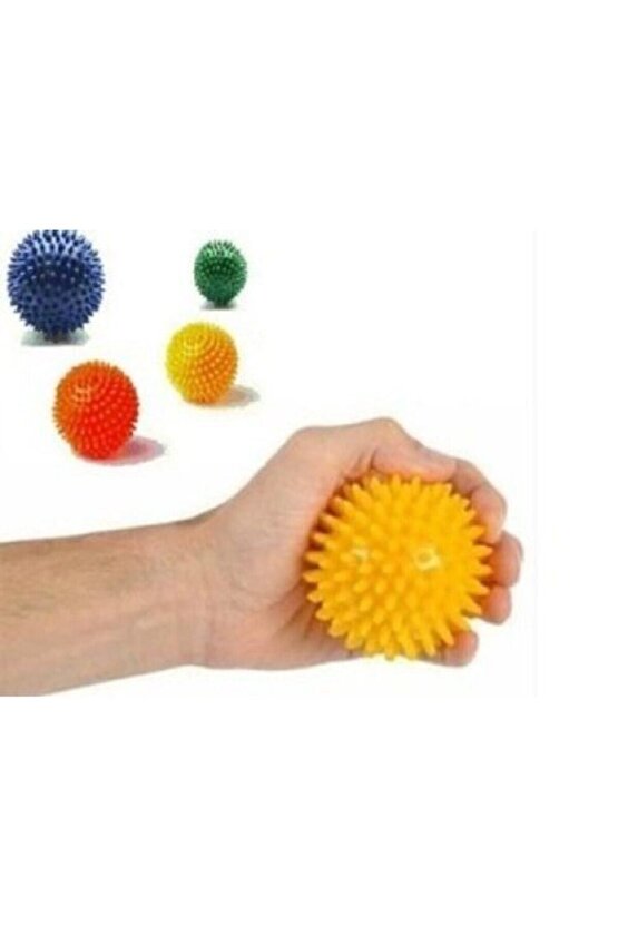 Dikenli Masaj Topu El Parmak Kas Egzersiz Avuç Içi Akupunktur Stres Topu