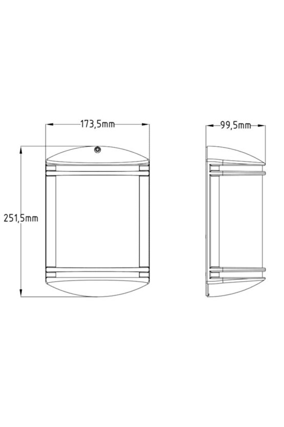 Bahçe Armatür Orkide 4 Aplik Siyah-gri