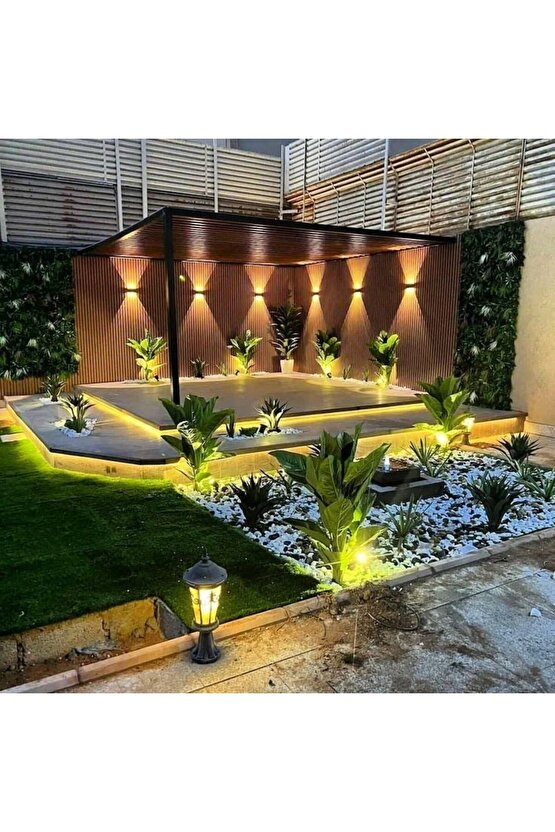 4 Watt AMBER Işık Ledli Dekoratif Işık Süzmeli İç ve Dış Mekan Aplik, Modern Armatür, Şık Armatür