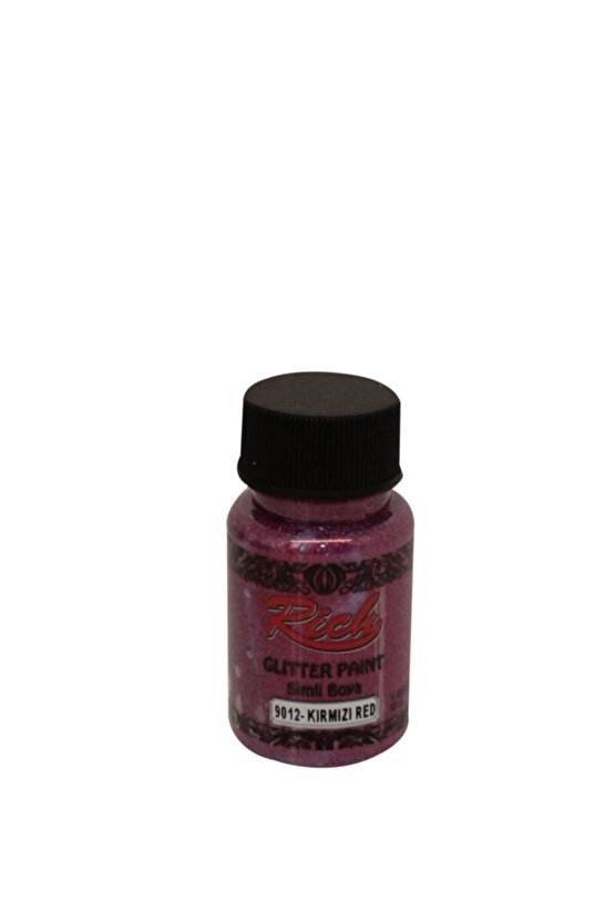 Simli Boya Glitter Paint 50 Cc Kırmızı 9012