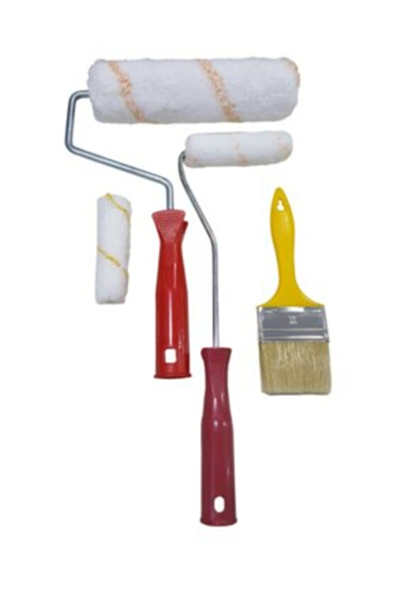 4lü Boyacı Seti Rulo Fırça Seti Badana