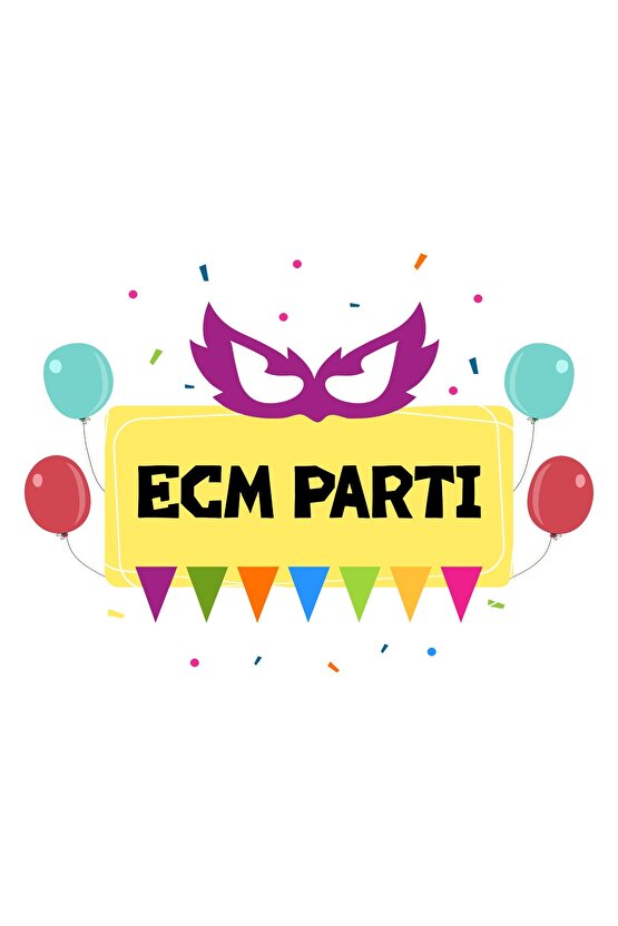 Taraftar Temalı Sarı ve Kırmızı Renkte İyi Ki Doğdun Yazılı Banner - Doğum Günü Parti Seti Malzemesi