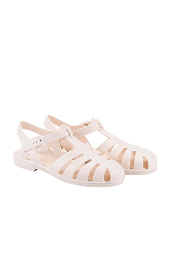 Sandalet Mat Fildişi